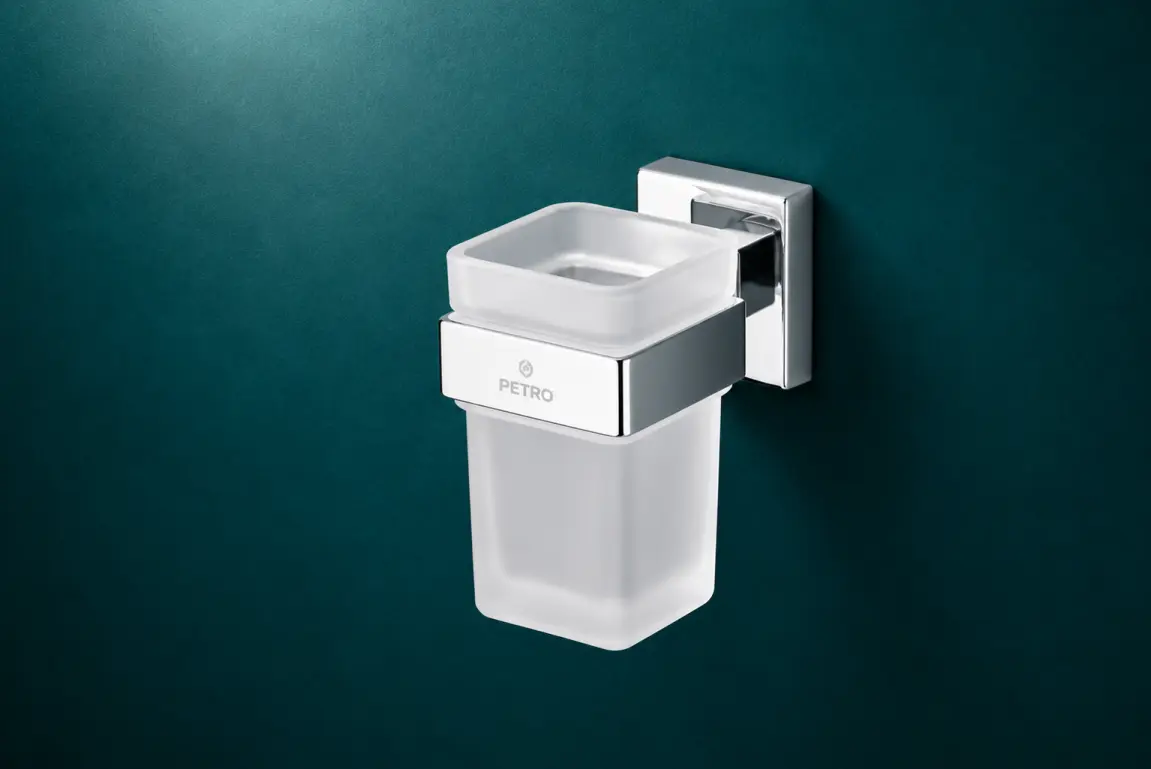 Bathroom Accessories Glass Tumbler Holder
